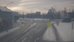 Křižovatka ulic Komenského a Velké Novosady