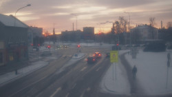 Křižovatka ulic Komenského a Velké Novosady