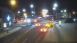 Křižovatka ulic Komenského a Velké Novosady