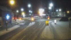 Křižovatka ulic Komenského a Velké Novosady