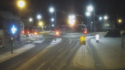 Křižovatka ulic Komenského a Velké Novosady