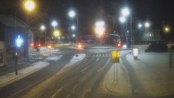 Křižovatka ulic Komenského a Velké Novosady