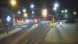 Křižovatka ulic Komenského a Velké Novosady