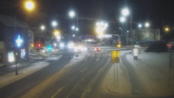 Křižovatka ulic Komenského a Velké Novosady