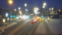 Křižovatka ulic Komenského a Velké Novosady