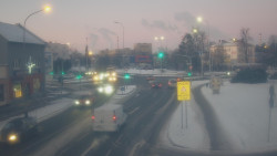 Křižovatka ulic Komenského a Velké Novosady