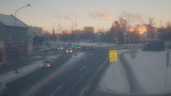 Křižovatka ulic Komenského a Velké Novosady