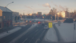 Křižovatka ulic Komenského a Velké Novosady