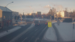 Křižovatka ulic Komenského a Velké Novosady