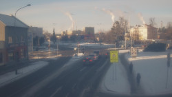 Křižovatka ulic Komenského a Velké Novosady