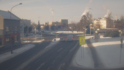 Křižovatka ulic Komenského a Velké Novosady