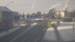 Křižovatka ulic Komenského a Velké Novosady