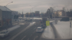 Křižovatka ulic Komenského a Velké Novosady