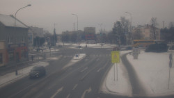 Křižovatka ulic Komenského a Velké Novosady