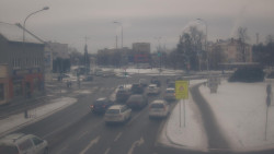 Křižovatka ulic Komenského a Velké Novosady