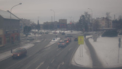 Křižovatka ulic Komenského a Velké Novosady