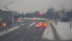 Křižovatka ulic Komenského a Velké Novosady