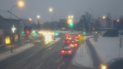 Křižovatka ulic Komenského a Velké Novosady