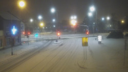 Křižovatka ulic Komenského a Velké Novosady