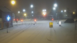 Křižovatka ulic Komenského a Velké Novosady