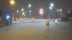 Křižovatka ulic Komenského a Velké Novosady