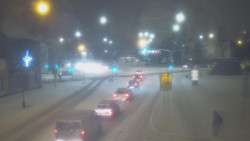 Křižovatka ulic Komenského a Velké Novosady