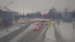 Křižovatka ulic Komenského a Velké Novosady