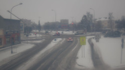 Křižovatka ulic Komenského a Velké Novosady