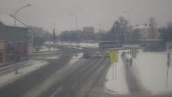 Křižovatka ulic Komenského a Velké Novosady