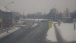 Křižovatka ulic Komenského a Velké Novosady