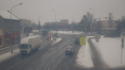 Křižovatka ulic Komenského a Velké Novosady