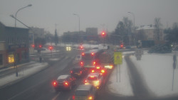 Křižovatka ulic Komenského a Velké Novosady