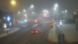 Křižovatka ulic Komenského a Velké Novosady