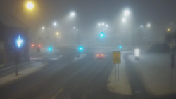 Křižovatka ulic Komenského a Velké Novosady