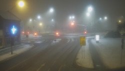 Křižovatka ulic Komenského a Velké Novosady