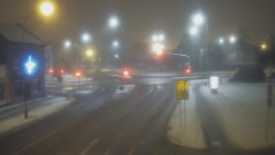 Křižovatka ulic Komenského a Velké Novosady