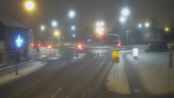 Křižovatka ulic Komenského a Velké Novosady