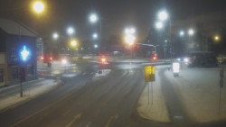 Křižovatka ulic Komenského a Velké Novosady