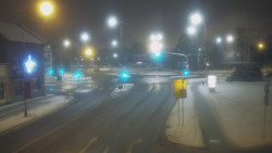 Křižovatka ulic Komenského a Velké Novosady