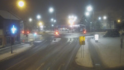 Křižovatka ulic Komenského a Velké Novosady