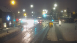 Křižovatka ulic Komenského a Velké Novosady