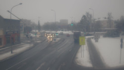 Křižovatka ulic Komenského a Velké Novosady