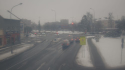 Křižovatka ulic Komenského a Velké Novosady