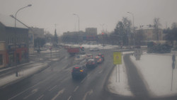 Křižovatka ulic Komenského a Velké Novosady