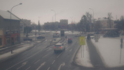 Křižovatka ulic Komenského a Velké Novosady