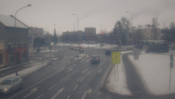 Křižovatka ulic Komenského a Velké Novosady