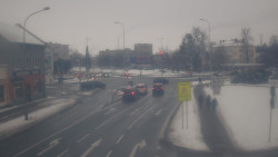 Křižovatka ulic Komenského a Velké Novosady