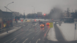 Křižovatka ulic Komenského a Velké Novosady