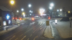 Křižovatka ulic Komenského a Velké Novosady