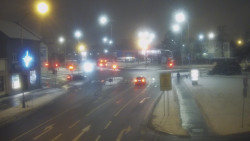 Křižovatka ulic Komenského a Velké Novosady